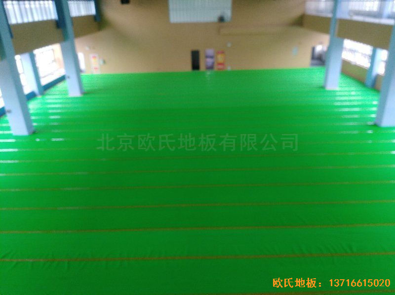 安徽合肥第十一中學(xué)運動木地板施工案例