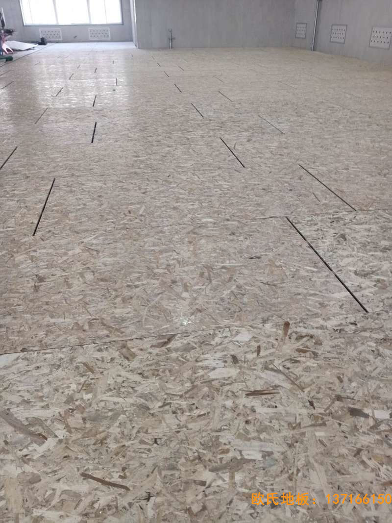 山西運城財經學校運動地板施工案例