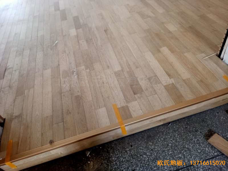 山西運城財經學校運動地板施工案例