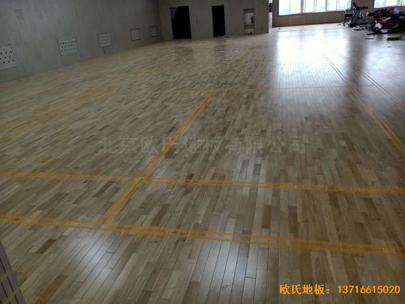 山西運城財經學校運動地板施工案例