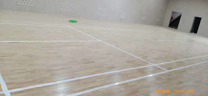 山西運城財經學校運動地板施工案例