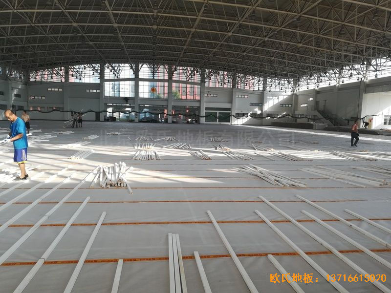 武漢體育學(xué)院運(yùn)動(dòng)地板施工案例
