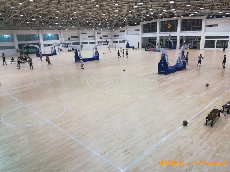武漢體育學(xué)院運(yùn)動(dòng)地板施工案例
