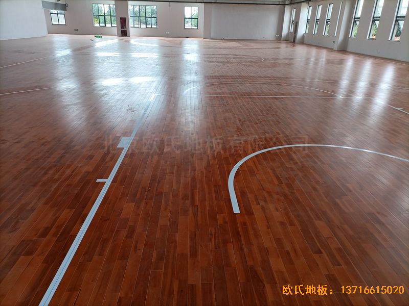江蘇宿遷運河路學校運動地板安裝案例
