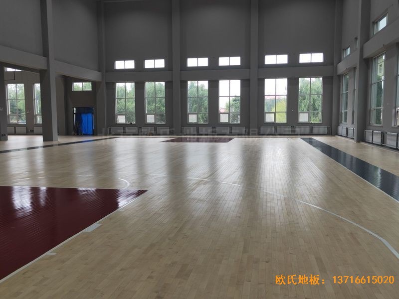 遼寧沈陽于洪機場運動木地板鋪設案例