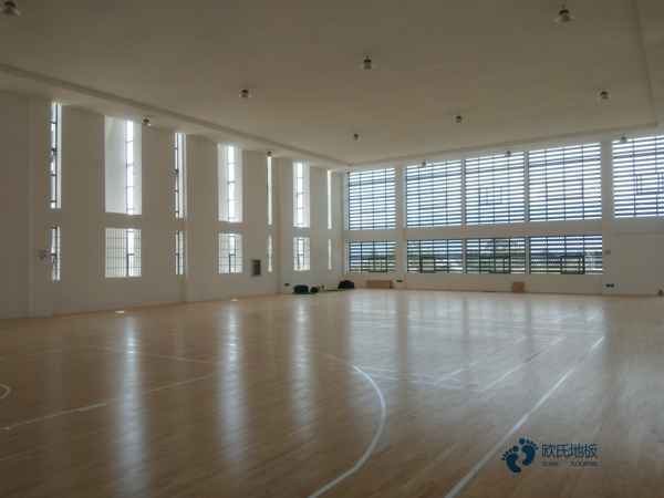 學校籃球運動地板施工團隊